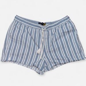 💰⬇️ POLO 
Ralph Lauren Light Blue Striped Shorts | Pre-Loved